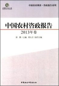 中国农村调查·咨政报告系列：中国农村咨政报告（2013年卷）