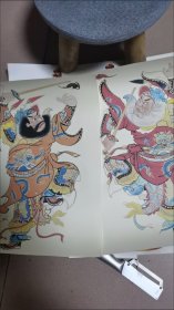 传统门神贴画门贴年画民俗画财神守门神墙画装饰画海报