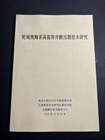 轮南奥陶系高温深井酸压裂技术研究