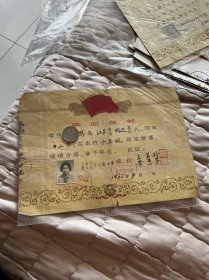 1965年，上海蒙古路小学毕业证一张