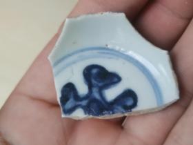 明代青花青料晕撒瓷片标本22