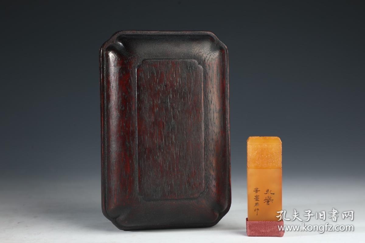 旧藏 寿山田黄石印章重量51g 高7cm 宽2.5cm