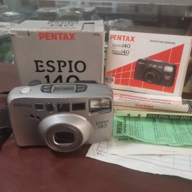 宾得，PENTAX，ESPIO140，胶卷相机，90年代，96年购买，盒子，说明书，收据等等一堆，年久，电池没电了，没法试机，不包好坏