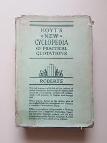 HOYT'S NEW CYCLOPEDIA OF PRACTICAL QUOTATIONS 实用引语大全（1940年英文原版）