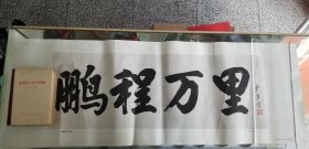 鹏程万里(书法)严勇(110×38)