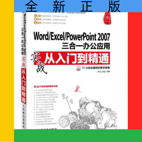 Word\Excel\PowerPoint2007三合一办公应用实战从入门到精通(附光盘)