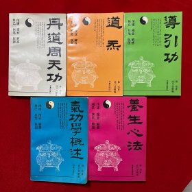 中国道家天山气功系列之：二 三 四 五 六 丹到周天功 道炁  导引功 养生心法 气功学概述 5册合售