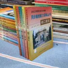 同步高效能力训练丛书 初二 语文 英语 物理 几何 代数（全5册本合售/内页干净无笔记）