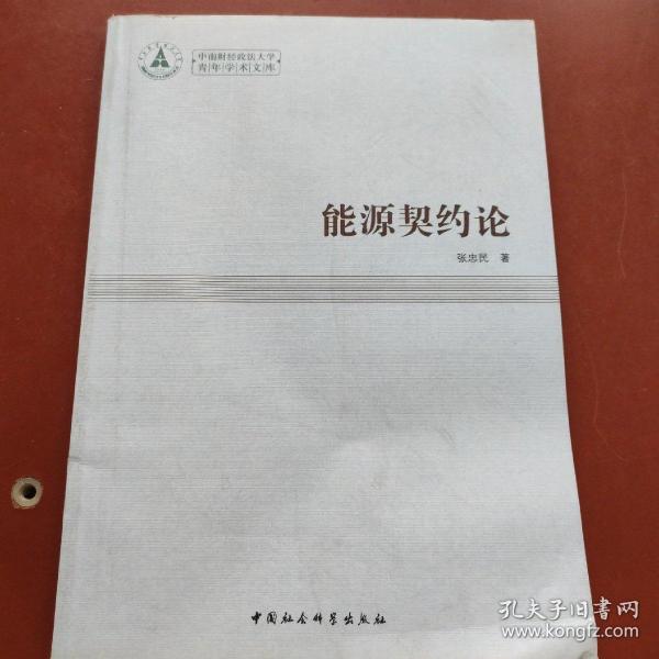 中南财经政法大学青年学术文库：能源契约论