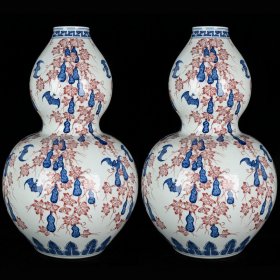 《精品放漏》乾隆大葫芦瓶——清代瓷器收藏