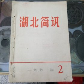 湖北简讯14本合订本