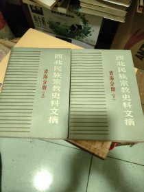 西北民族宗教史料文摘上下册