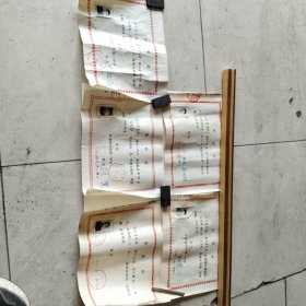 八十年代毕业证（五张合售）