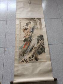 画家：任伯年 人物画 手绘画 画工精细。