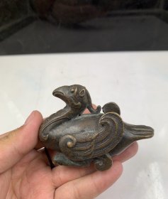清代朱雀铜摆件一个古玩古董收藏品