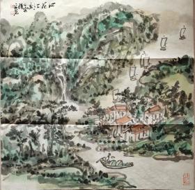 中国美协会员一级美术师陈安明山水画