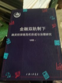 金融双轨制下融资担保链危机形成与治理研究