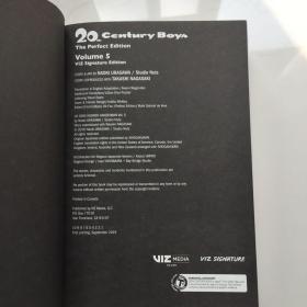 20th Century Boys: The Perfect Edition, Vol. 5, Volume 5  20 世纪男孩：完美版，卷。 5、第5卷