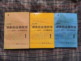 历史在这里沉思（1，2，3全三卷）