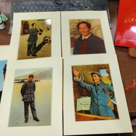 毛主席万岁水利电力部机关及在京直属单位活学活用毛泽东思想积极分子、四好连队、五好职工代表大会-毛主席万岁》共44张（原盒】（金色头像）