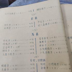 广州中医学院教职工献方特辑--1965年油印本欠缺46-49、54-58页，最后为80面