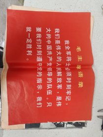 辽沈，平津战役的胜利是毛主席军事路线的伟大胜利一套，缺第二页