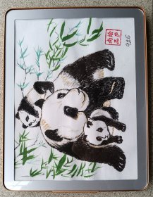 《熊猫》小品画相框