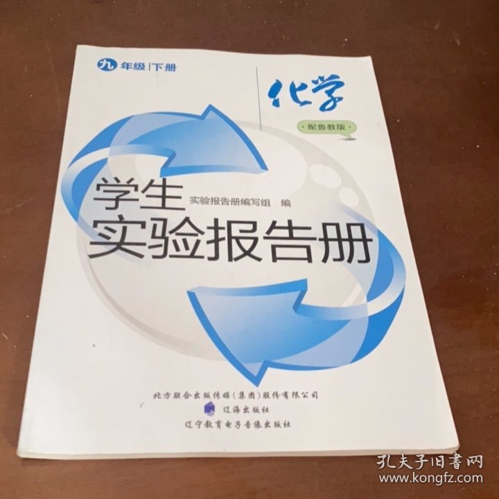 学生实验报告册，化学（九年级下册，鲁教版，2024年印刷，品佳）