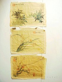 清代著名画家云何山人作品“梅兰竹”。其为西南大画家张大千，姚华之先驱。