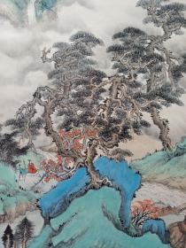 黄山寿山水画立轴