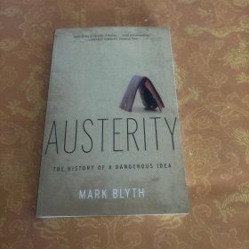 英文原版 Austerity 紧缩 一个危险观念的演变史
