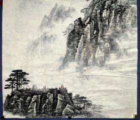 时期佚名 绘 山水画稿