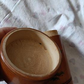 老茶盒(松鹤图)完整，包浆好，品佳