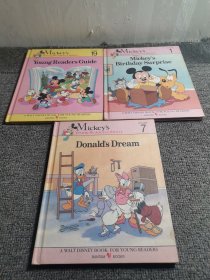 Mickey's Young Readers Library(3本合售)老版米老鼠唐老鸭精装绘本