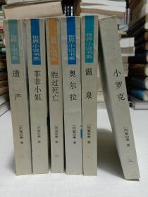 世界小说书系6本合售(遗产、菲菲小姐、小罗克、胜过死亡、温泉、奥尔拉)