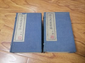 光绪癸未重九上海同文书局 佩文斋书画谱上下全两函100卷16册 12/19厘米 6#雪花箱