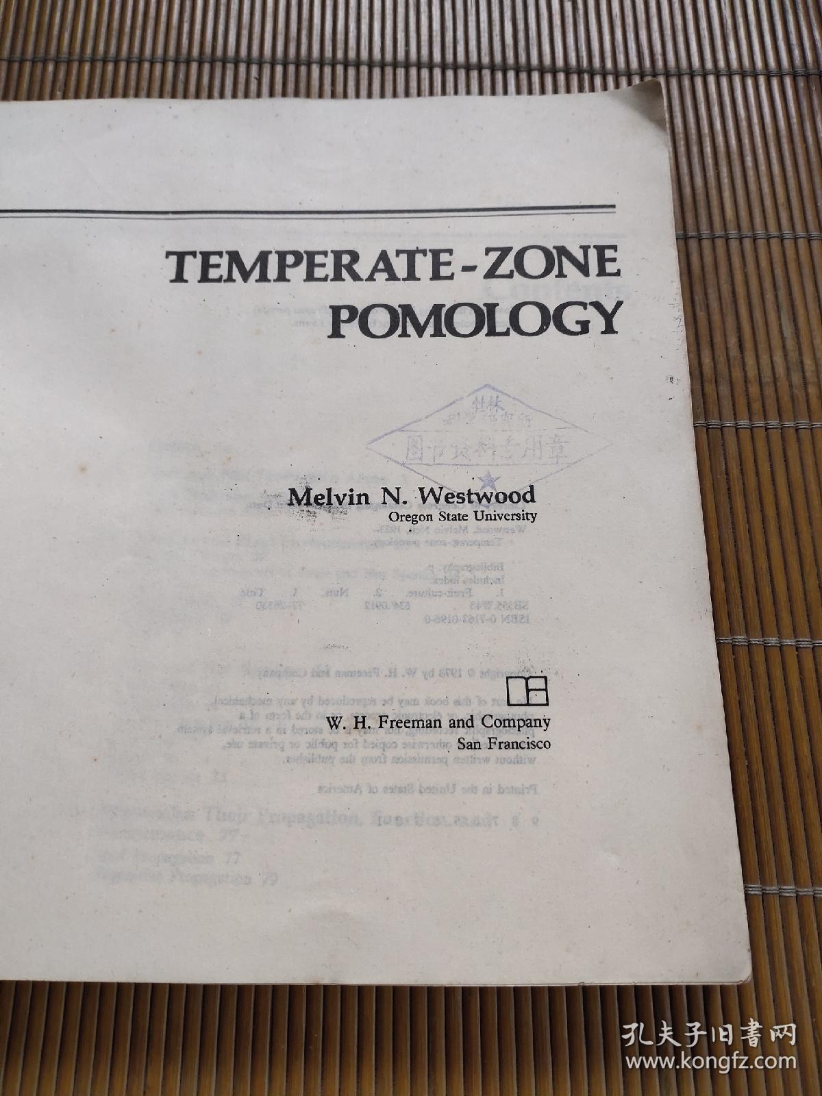 Temperate Zone Pomology温带果树栽培学