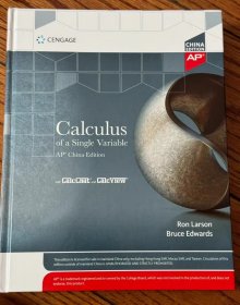 Calculus of a Single Variable for AP China Edition