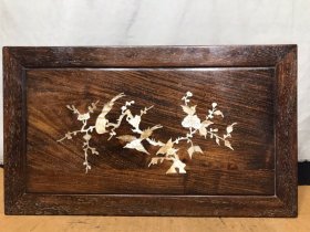 花梨木镶嵌炕桌