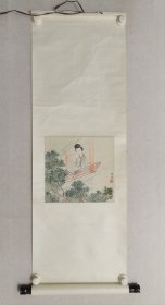 费丹旭（款）人物一幅，尺寸：27×29特价处理旧物，不包真假，买家自鉴。