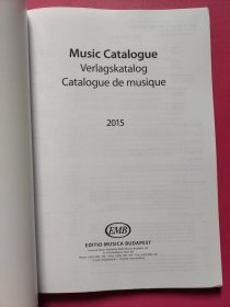 Music Catalogue Verlagskataiog Catalogue de musicque（音乐目录）