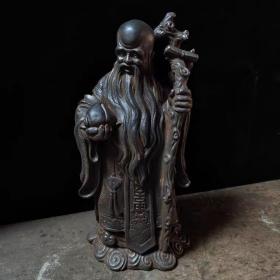 铁器寿星案头摆件
