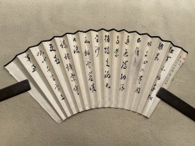 6037 王星记制《书法扇面》19x50cm 共十六档