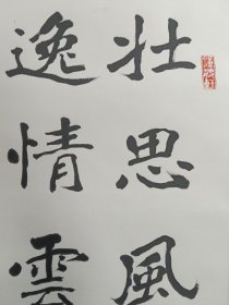 高小岩_四尺开三手工镜心装裱书法一幅。