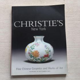 佳士得CHRISTIE`S fine chinese ceramics and works of art 2003