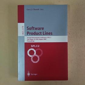 英文原版：软件生产线/会议录Software product lines（目录见图）