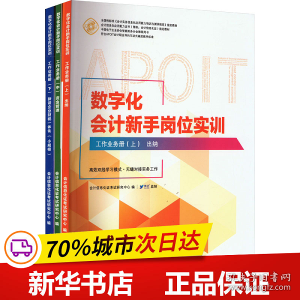 数字化会计新手岗位实训(线下部分会计信息化应用能力证书指定教材)