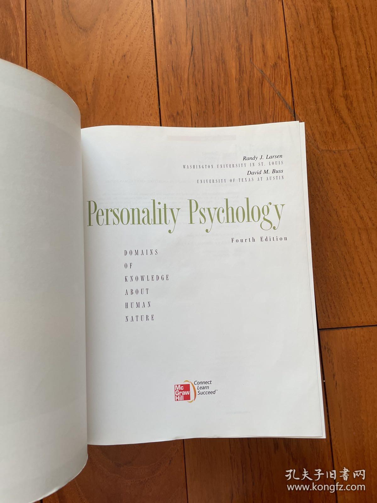 Personality Psychology: Domains of Knowledge about Human Nature, 4th Edition