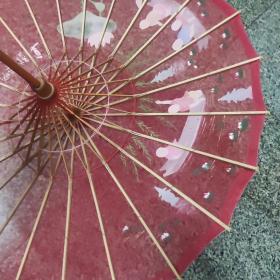 杭州西湖丝绸彩色伞一把（长34厘米）