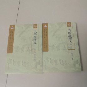 经典评书《大西唐演义》上下册。中国传统评书抢救出版工程，陈青远编著，田连元主编，执行主编耿柳。